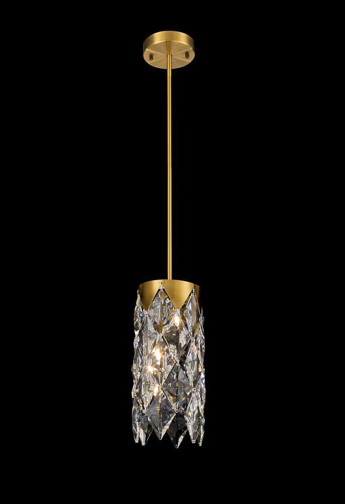 Brass with Crystal Mini Pendant - LV LIGHTING