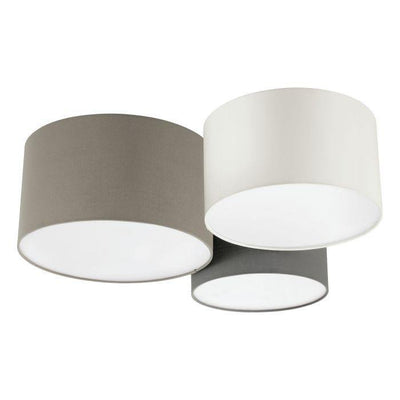 Multi Color with Fabric Shade Flush Mount - LV LIGHTING