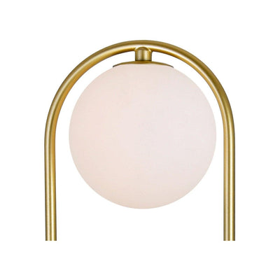 Medallion Gold Oval Frame with Frosted Glass Globe Wall Sconce - LV LIGHTING
