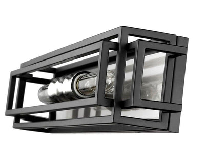 Steel Boxy Caged Vanity Light - LV LIGHTING