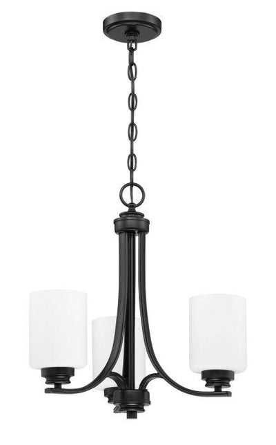 Steel Arms with Cylindrical Glass Shade Pendant - LV LIGHTING