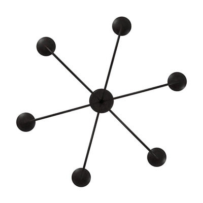 Black Curve Arm Chandelier - LV LIGHTING