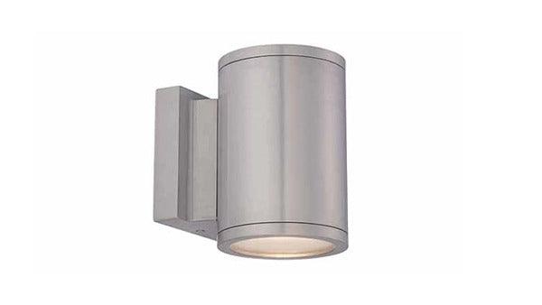 LED Cylindrical Aluminum Frame with Acrylic Diffuser Outdoor Wall Sconce - LV LIGHTING