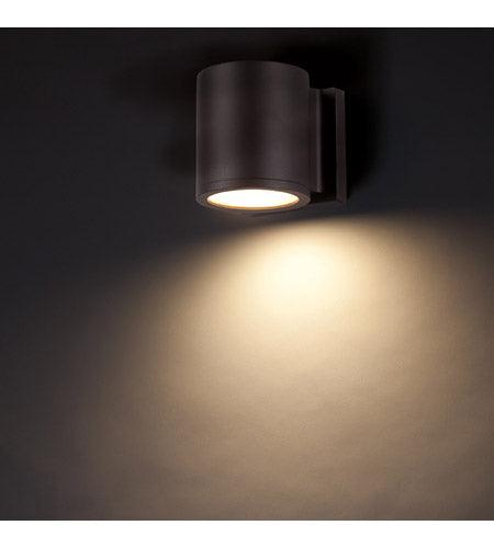 LED Cylindrical Aluminum Frame with Acrylic Diffuser Outdoor Wall Sconce - LV LIGHTING