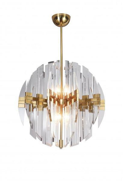 Steel Frame with Acrylic Orb Shade Chandelier - LV LIGHTING