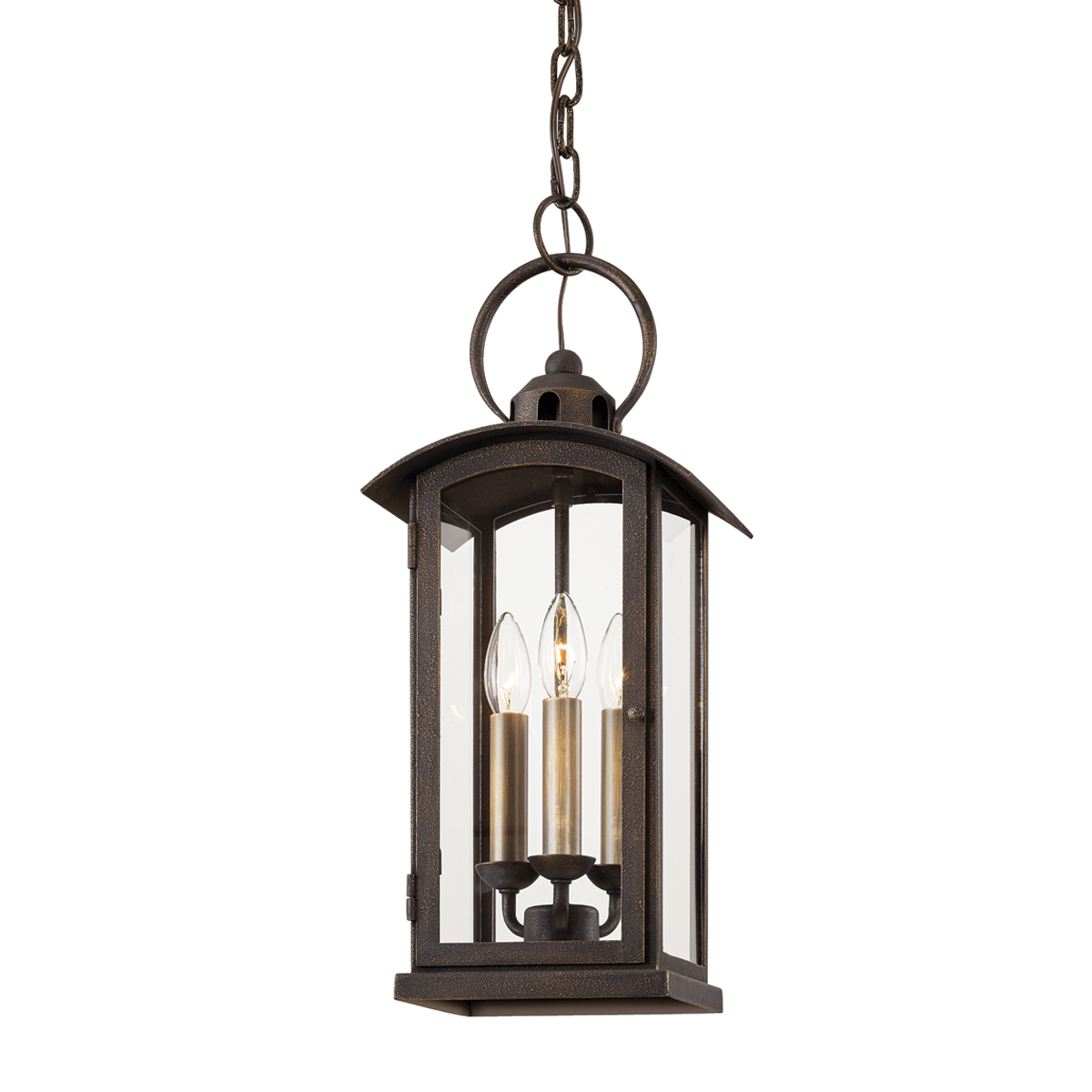 Vintage bronze with Clear Glass Shade Outdoor Pendant - LV LIGHTING