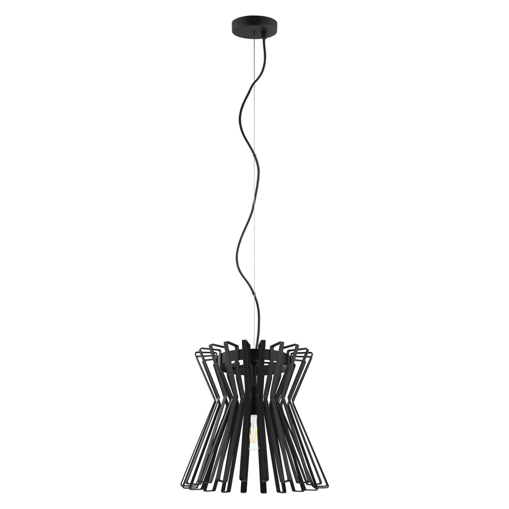 Black Steel Single Light Pendant - LV LIGHTING