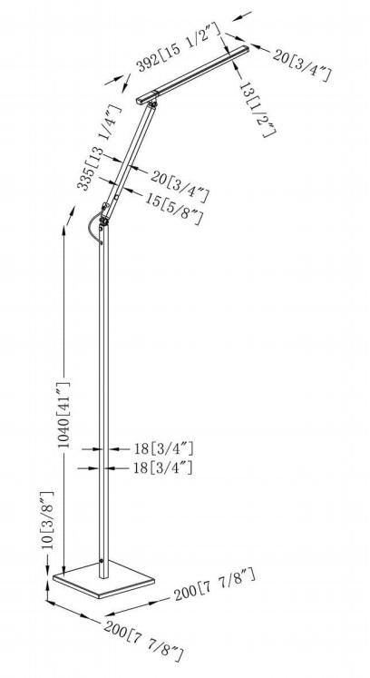 LED Aluminum Floor Lamp - LV LIGHTING