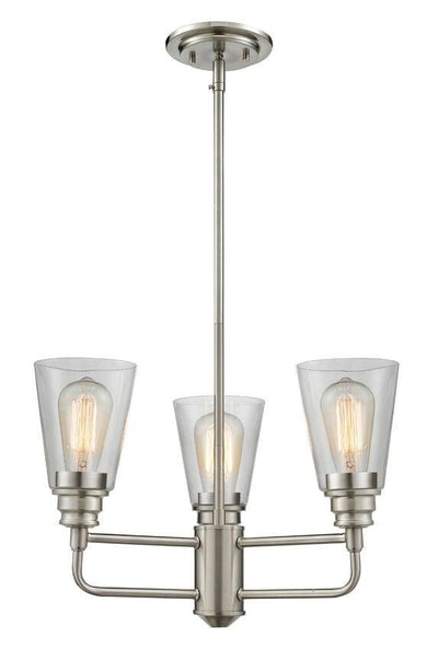 Harmony Vintage with Clear Glass Shade Chandelier - LV LIGHTING