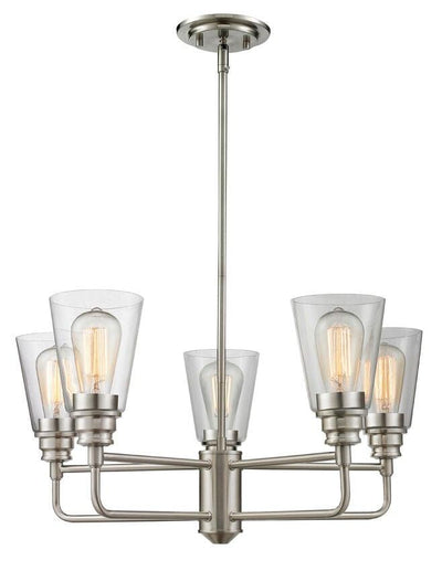 Harmony Vintage with Clear Glass Shade Chandelier - LV LIGHTING