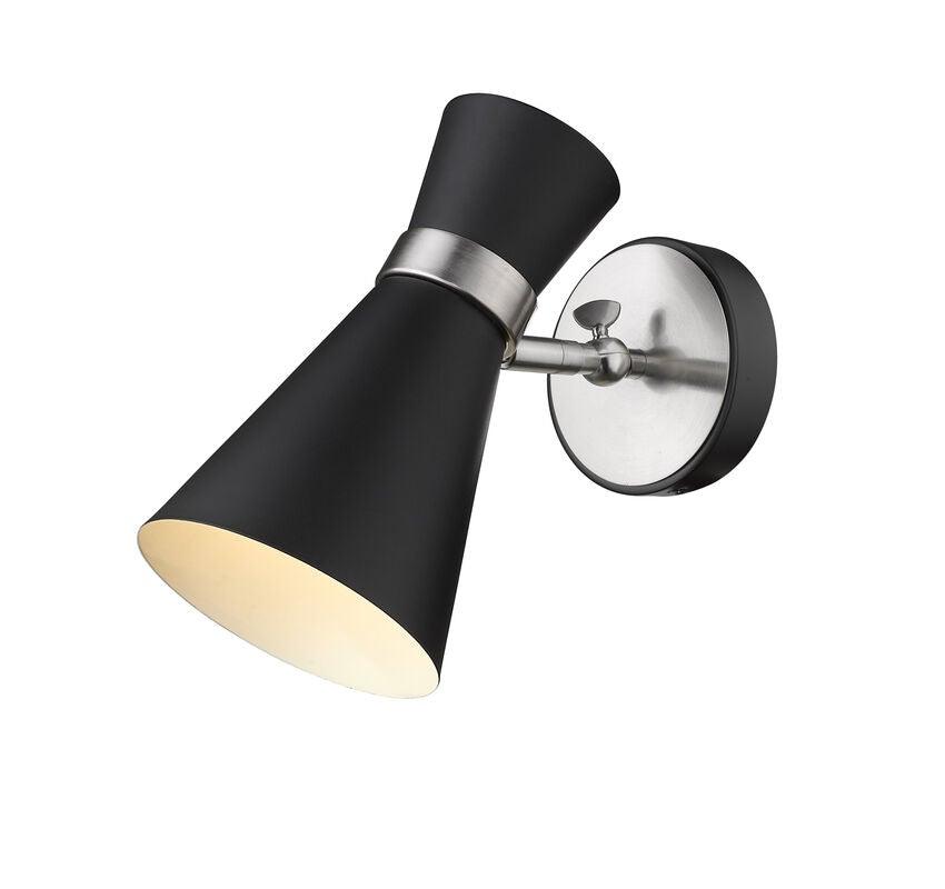 Matte Black Steel with Industrial Style Wall Sconce - LV LIGHTING