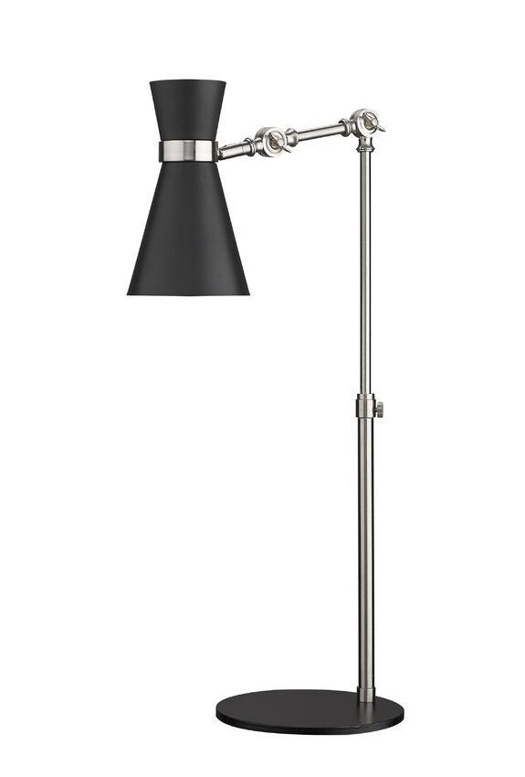 Steel Matte Black with Studio Theme Table Lamp - LV LIGHTING