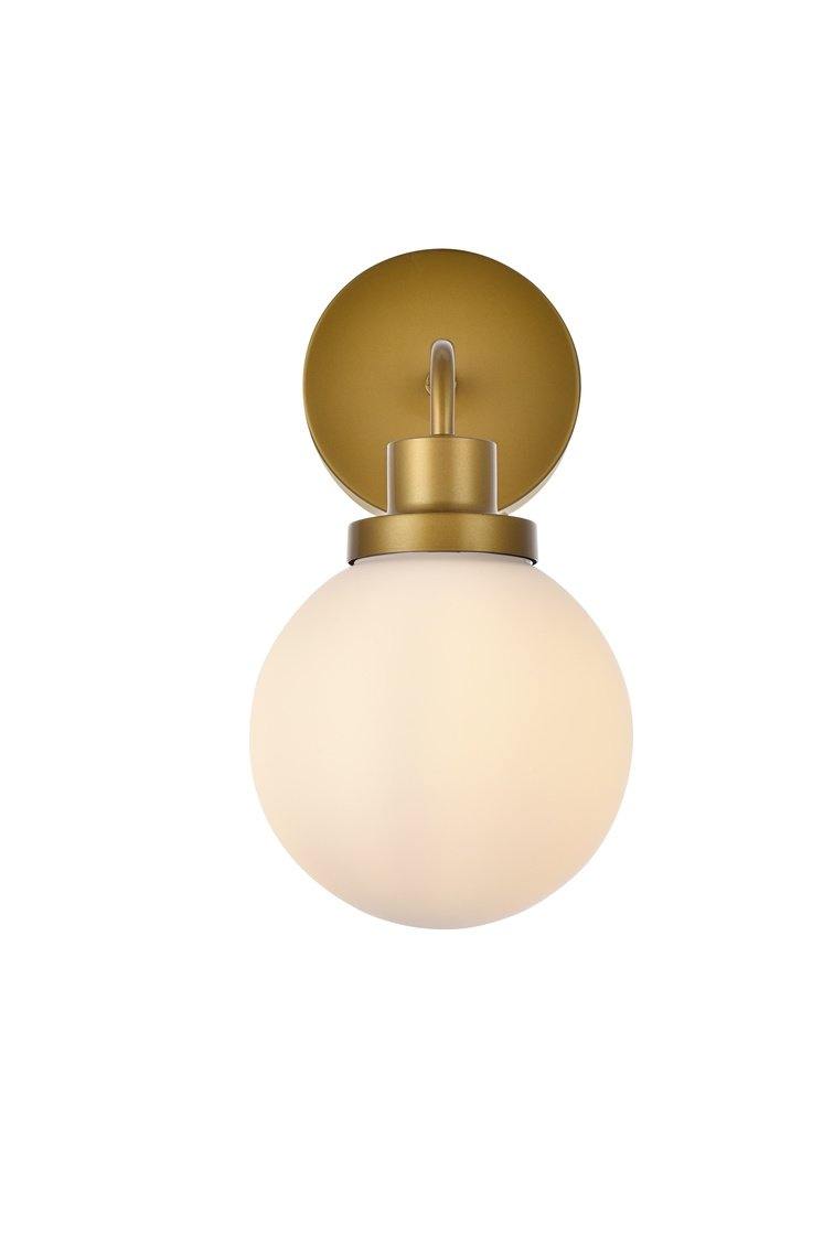 Polish Nickel with Frosted Shade Wall Sconce - LV LIGHTING