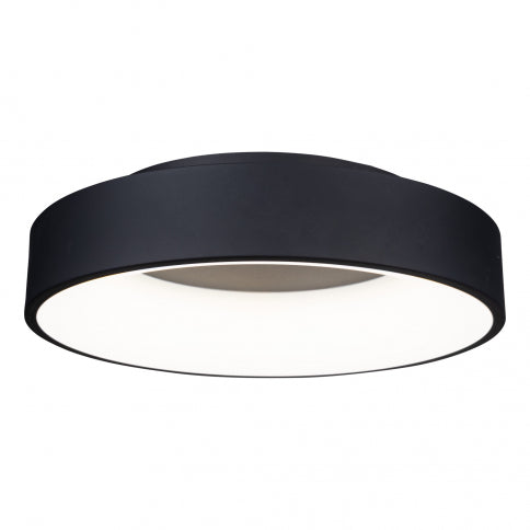 LED Matte Black Circle Frame with Acrylic Diffuser Flush Mount