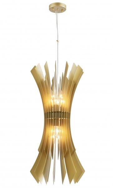Gold Fanned Out Plated Metal Frame Pendant - LV LIGHTING