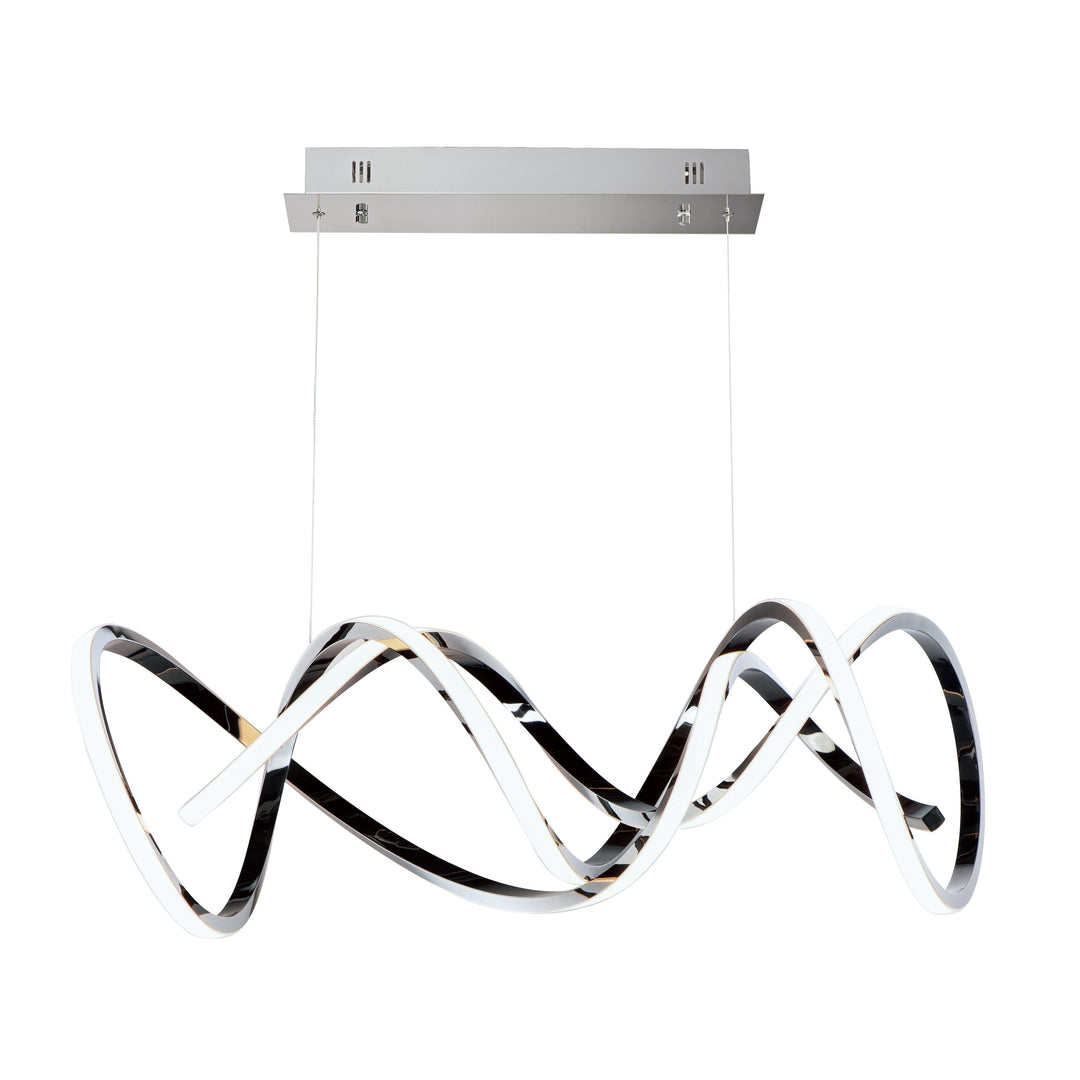 LED Black Chrome Pendant - LV LIGHTING