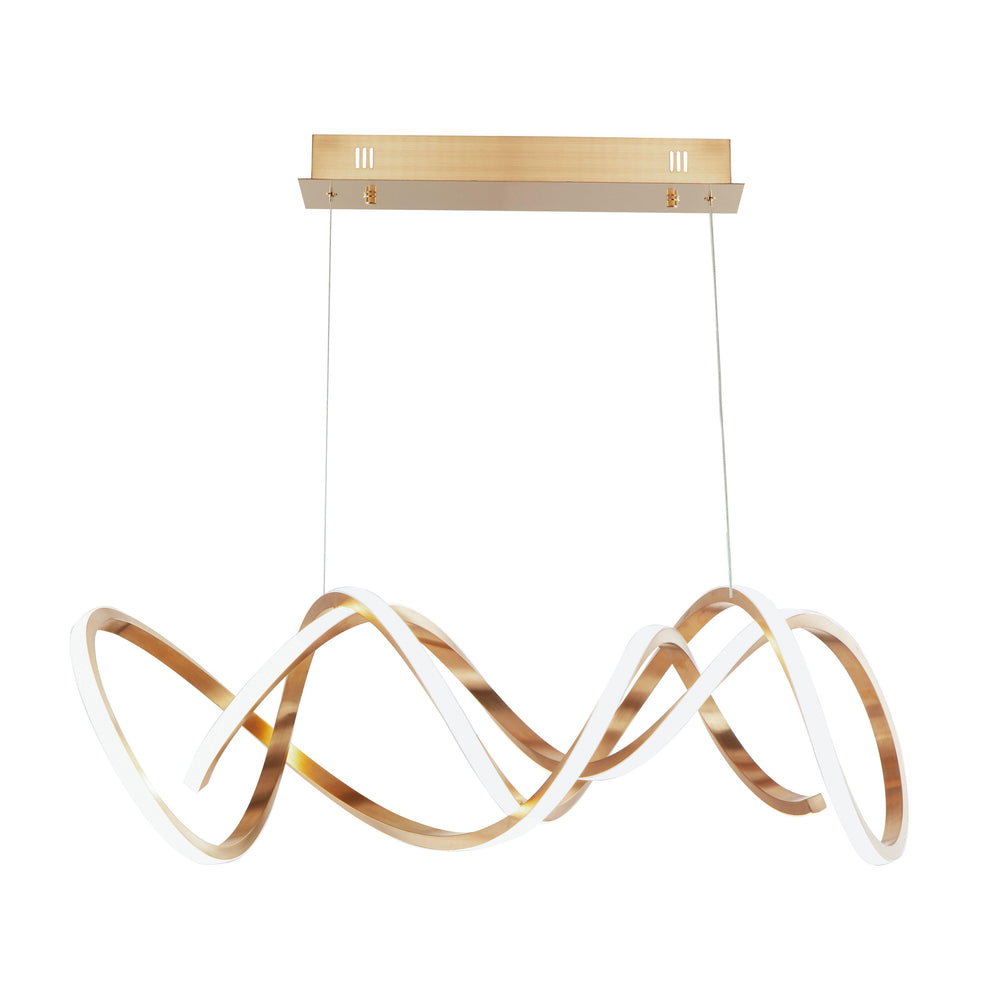 LED Black Chrome Pendant - LV LIGHTING