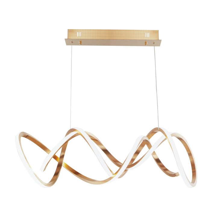 LED Black Chrome Pendant - LV LIGHTING