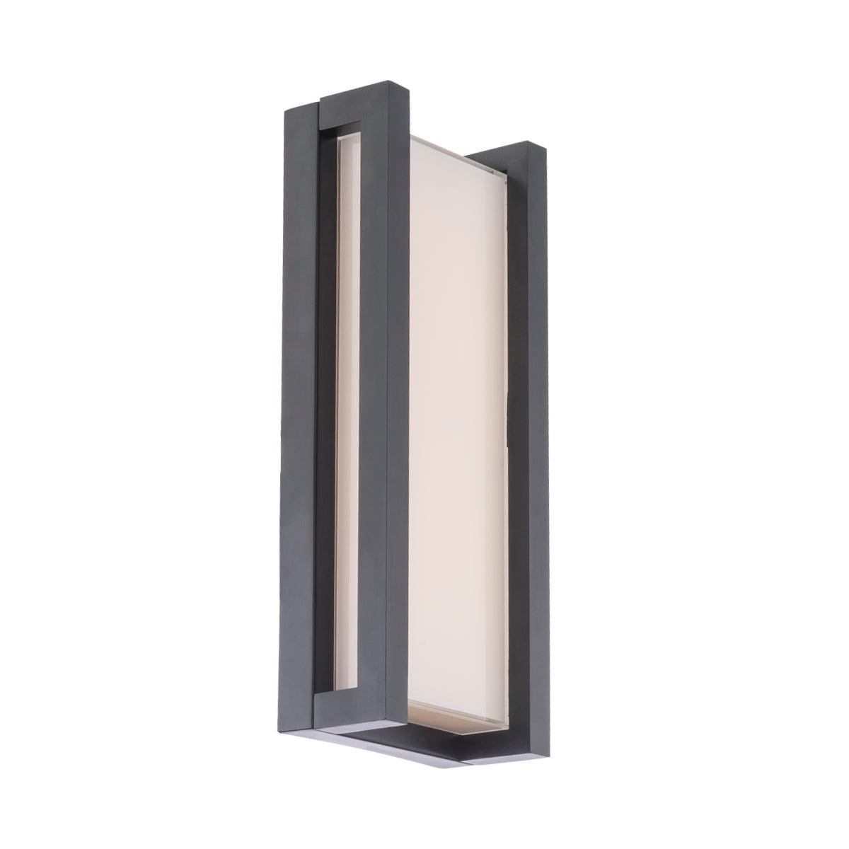 LED Aluminum Frame with Glass Diffuser Rectangular Outdoor Wall Socnce - LV LIGHTING