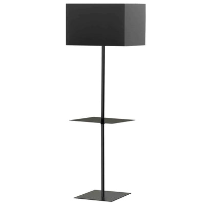 Steel with Stand and Fabric Shade Square Floor Lamp - LV LIGHTING