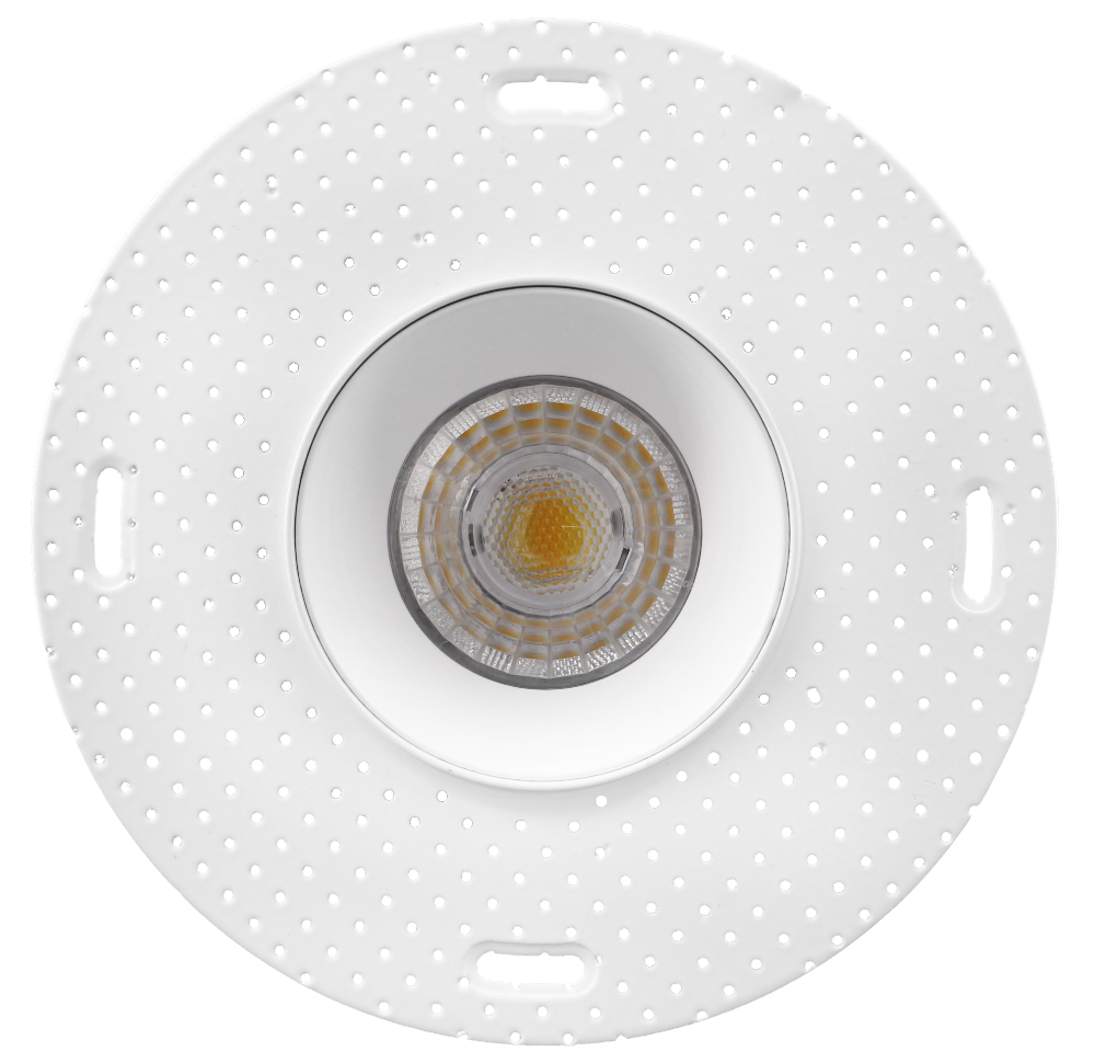 LED Trimless Downlight with 5 Color Changeable Settings in White by FDL