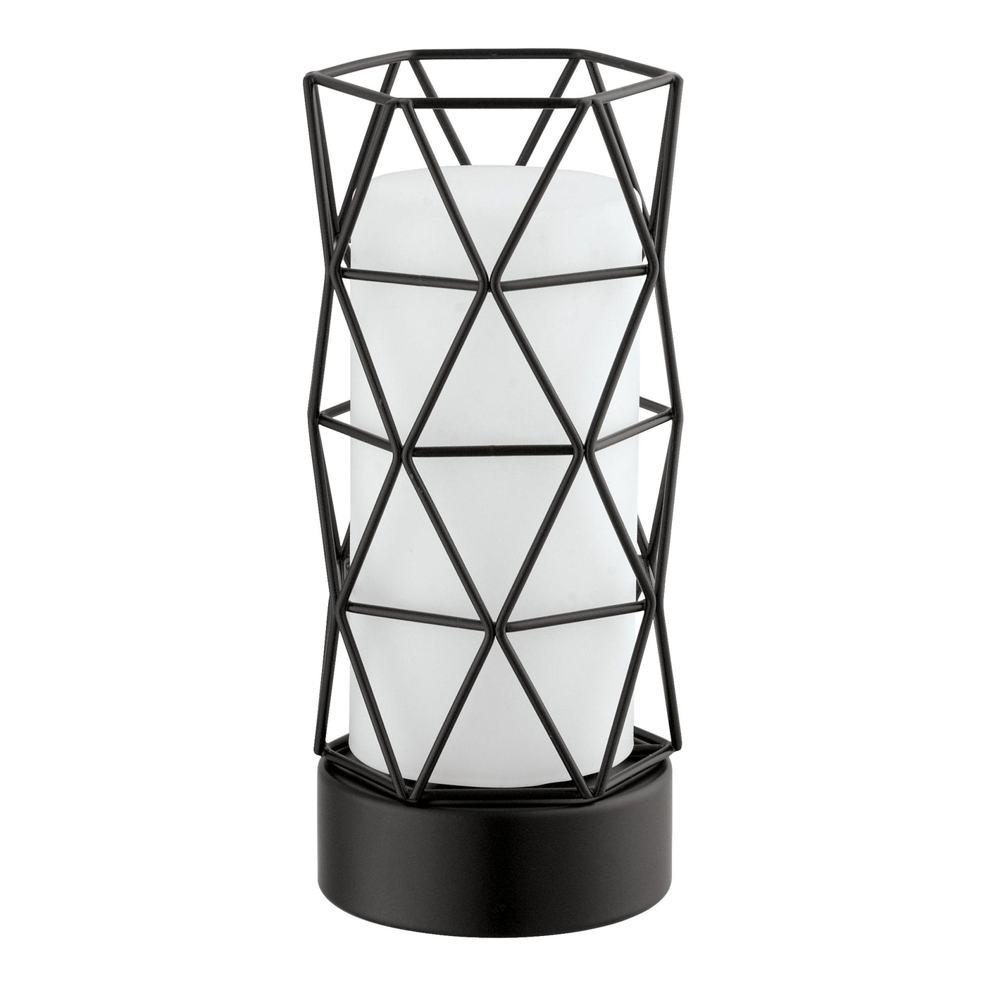 Black with Frosted Shade Table Lamp - LV LIGHTING