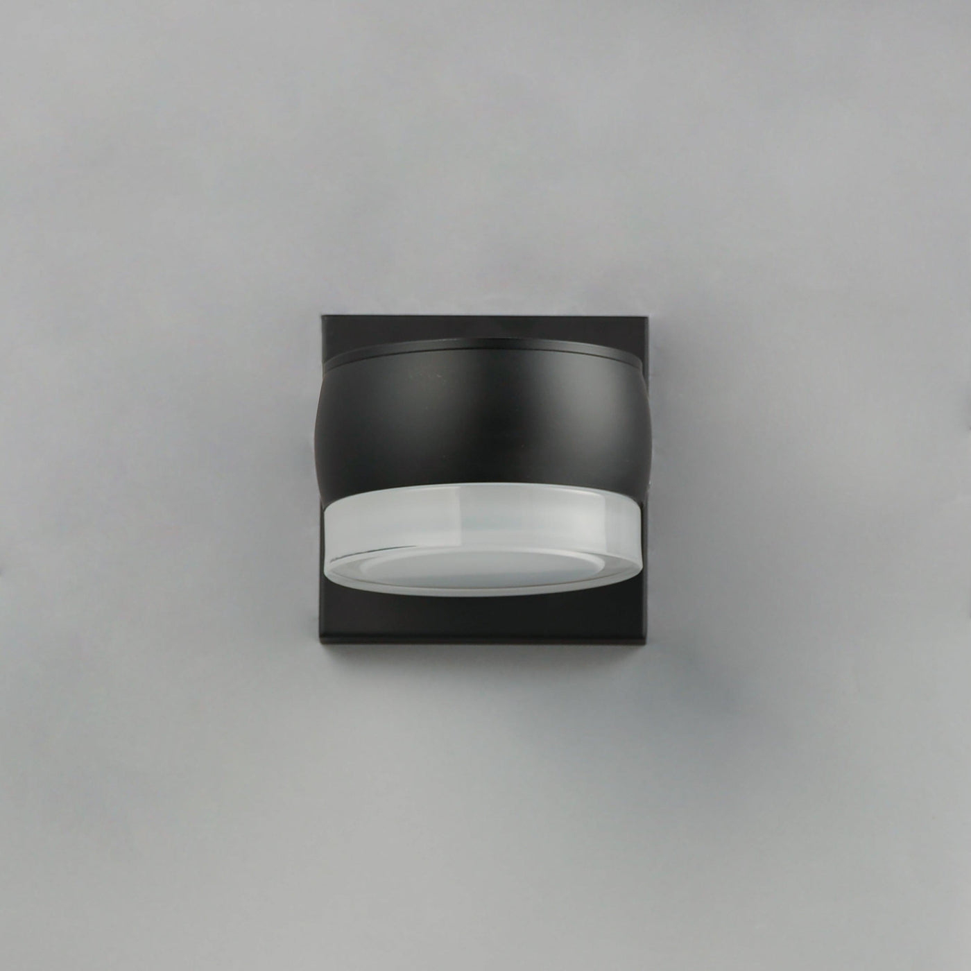 LED Black Aluminum with Clear and White Glass Diffuser Outdoor Wall Sconce - LV LIGHTING