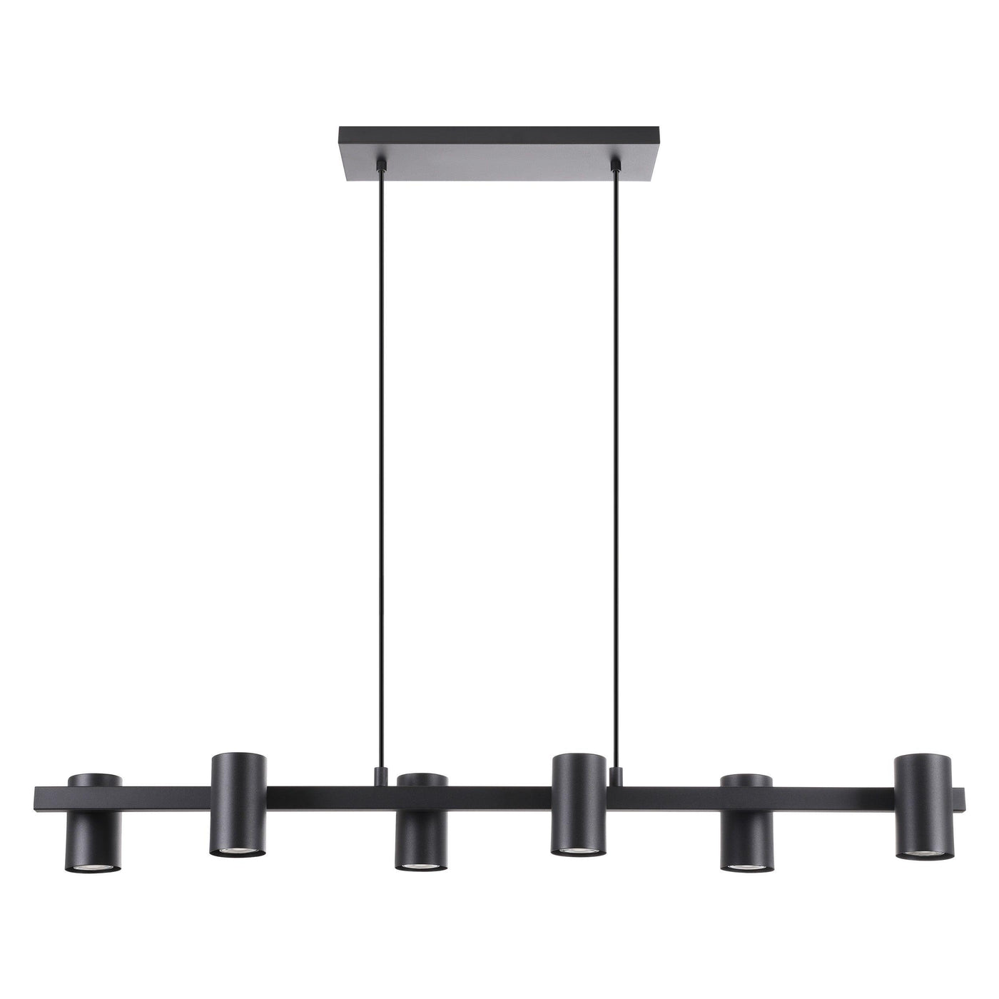 Black with 6 Light Pendant - LV LIGHTING
