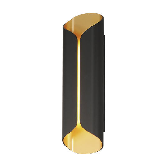 Folio - LED Outdoor Wall Sconce in Black with Gold by ET2 Lighting