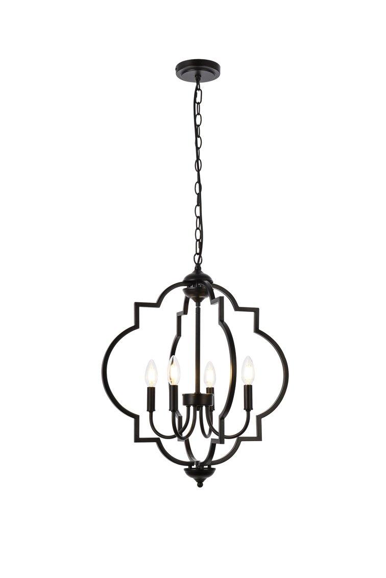 Black with 3 Lights Pendant - LV LIGHTING