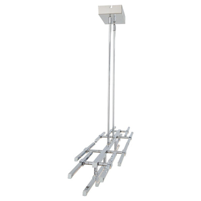 LED Chrome with Square Arm Adjustable Angle Linear Chandelier - LV LIGHTING