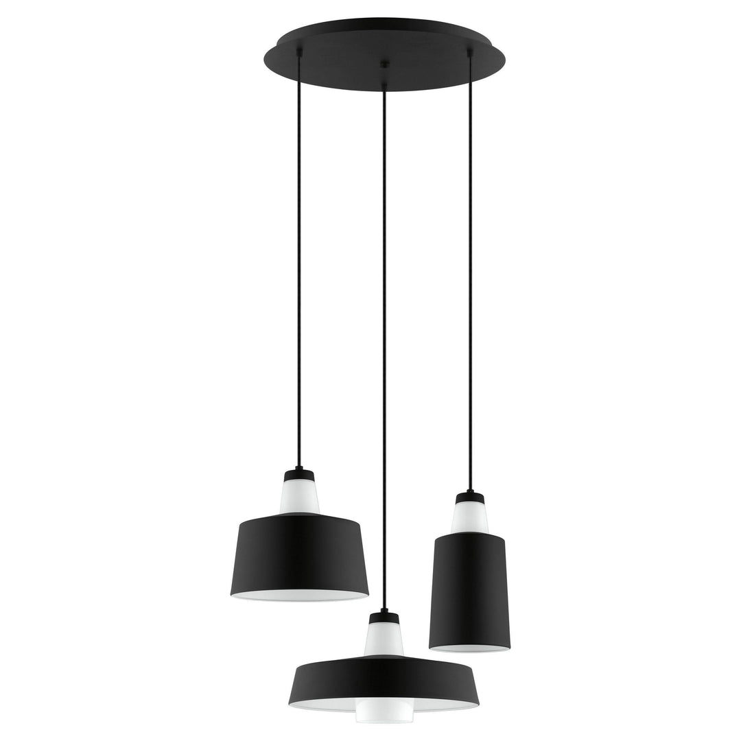 Black with White Pendant - LV LIGHTING