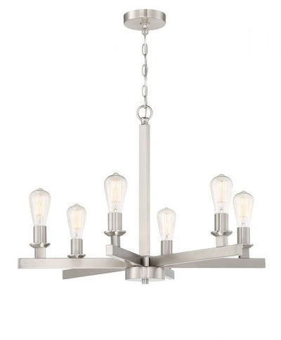 Steel Rectangular Arms Chandelier