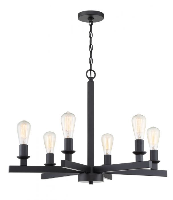 Steel Rectangular Arms Chandelier
