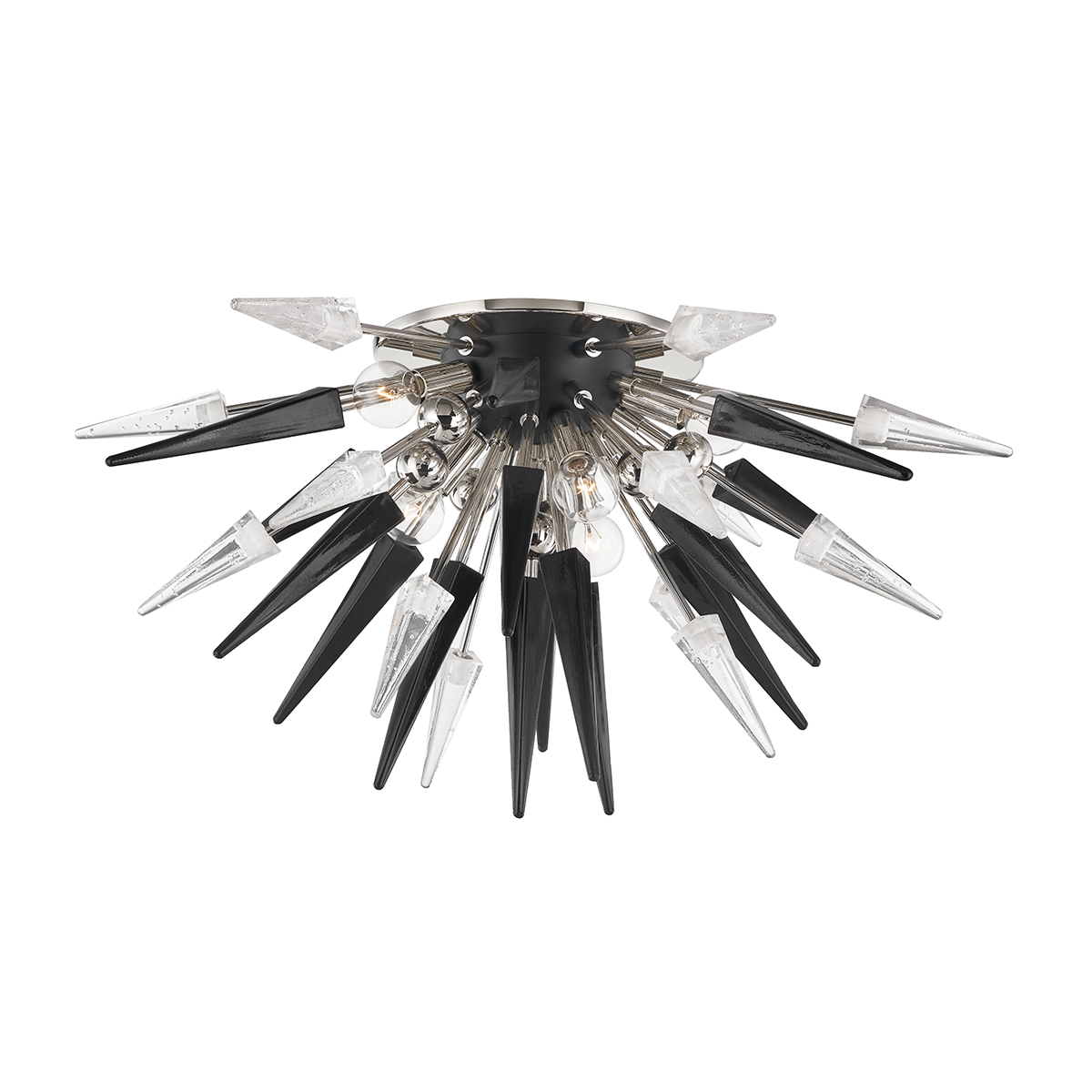 Steel with Javelin Icy Spikes Flush Mount