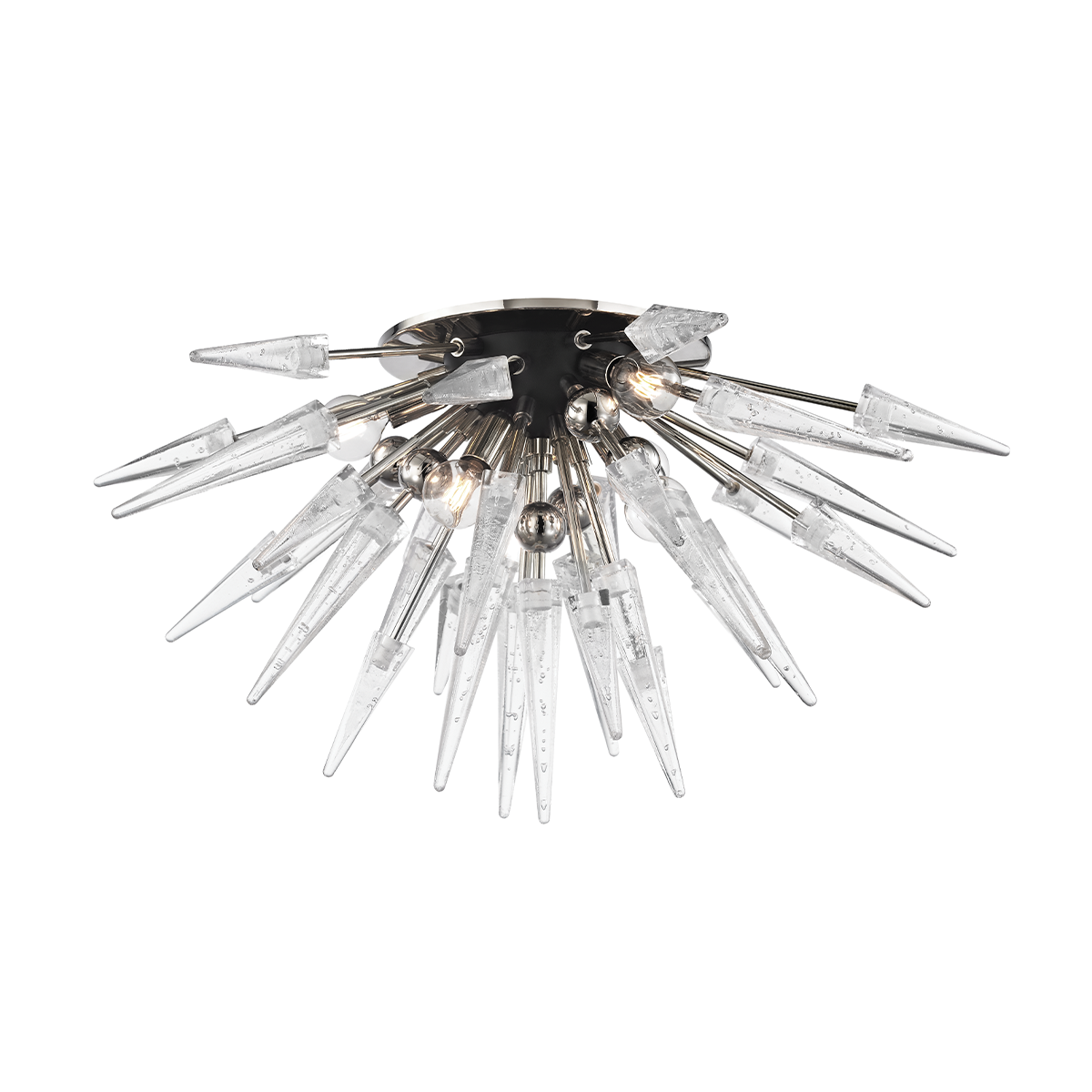 Steel with Javelin Icy Spikes Flush Mount