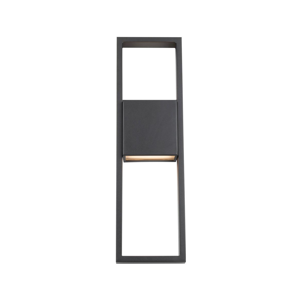 LED Black Aluminum Frame Rectangular Outdoor Wall Sconce - LV LIGHTING