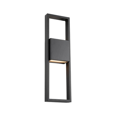 LED Black Aluminum Frame Rectangular Outdoor Wall Sconce - LV LIGHTING