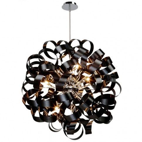 Steel Cluster Globe Shade Chandelier - LV LIGHTING