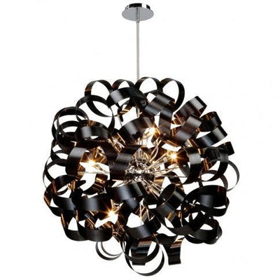 Steel Cluster Globe Shade Chandelier - LV LIGHTING