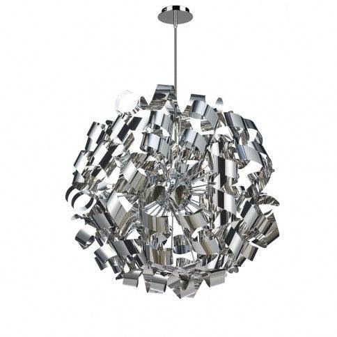 Steel Cluster Globe Shade Chandelier - LV LIGHTING