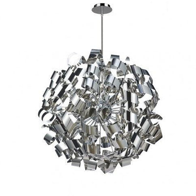 Steel Cluster Globe Shade Chandelier - LV LIGHTING