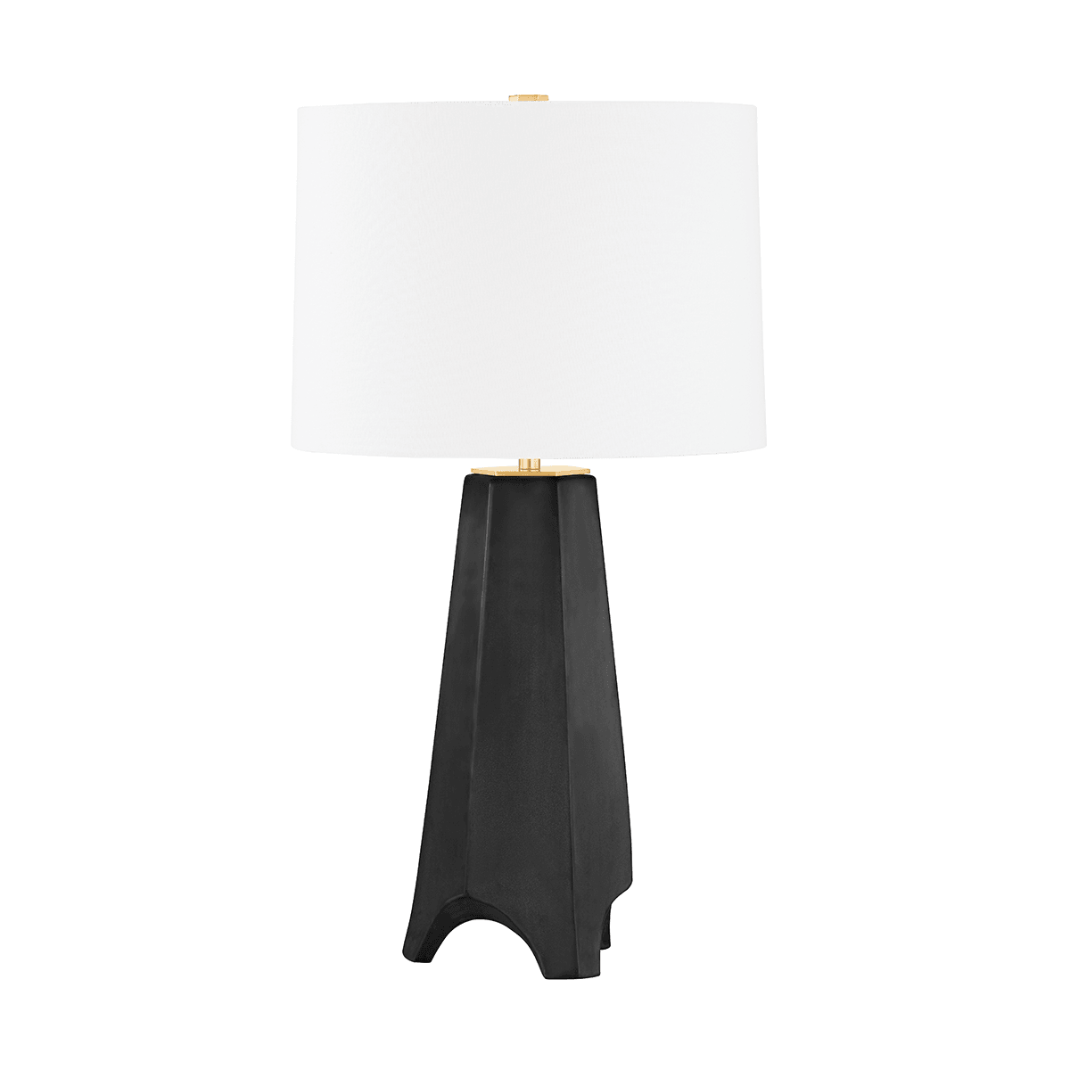 Ceramic Base with Fabric Drum Shade Table Lamp - LV LIGHTING
