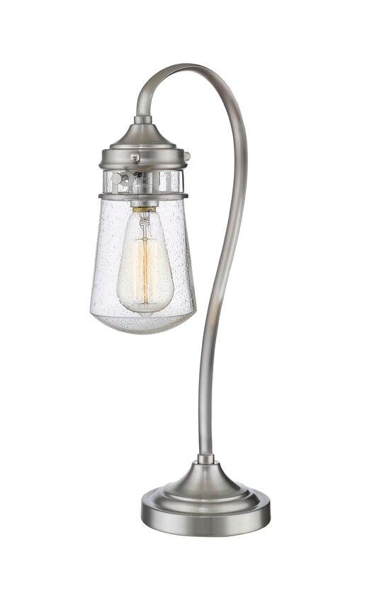 Steel Vintage Style with Clear Glass Shade Table Lamp - LV LIGHTING