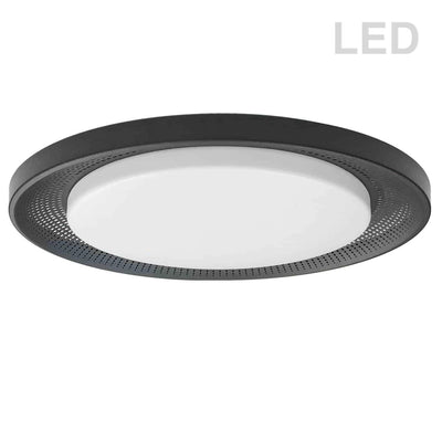 LED Steel with Acrylic Shade Flush Mount - LV LIGHTING