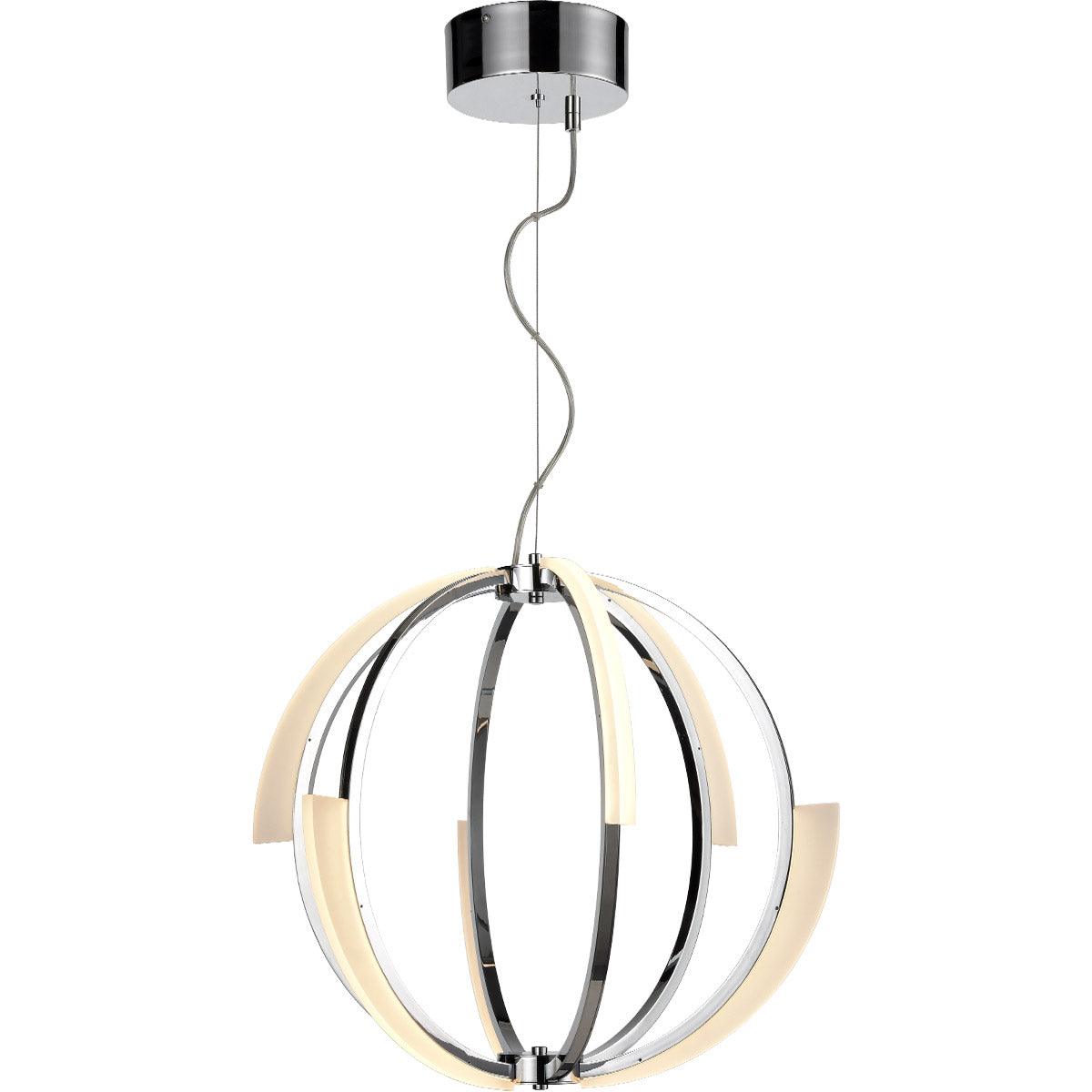 LED Globe Ring Frame with Acrylic Diffuser Chandelier - LV LIGHTING
