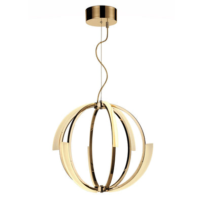LED Globe Ring Frame with Acrylic Diffuser Chandelier - LV LIGHTING