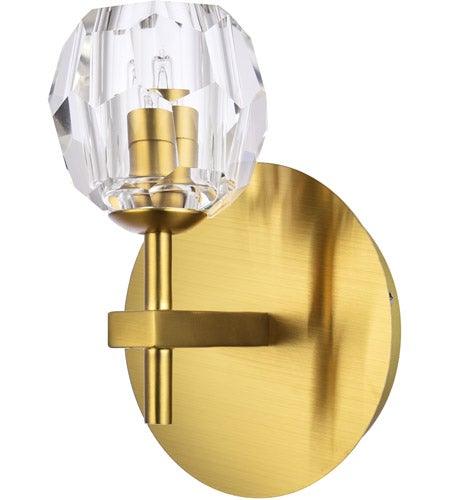Gold with Crystal Wall Sconce - LV LIGHTING