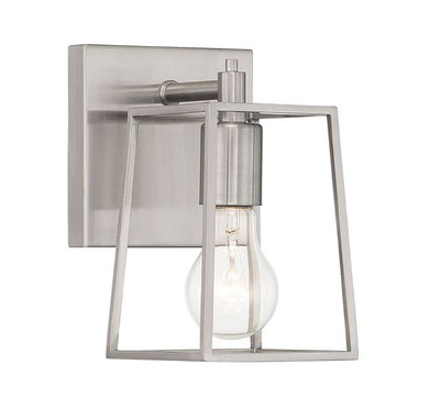 Steel Open Air Frame Wall Sconce