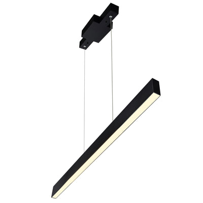 LED Black Frame Light Bar Linear Pendant